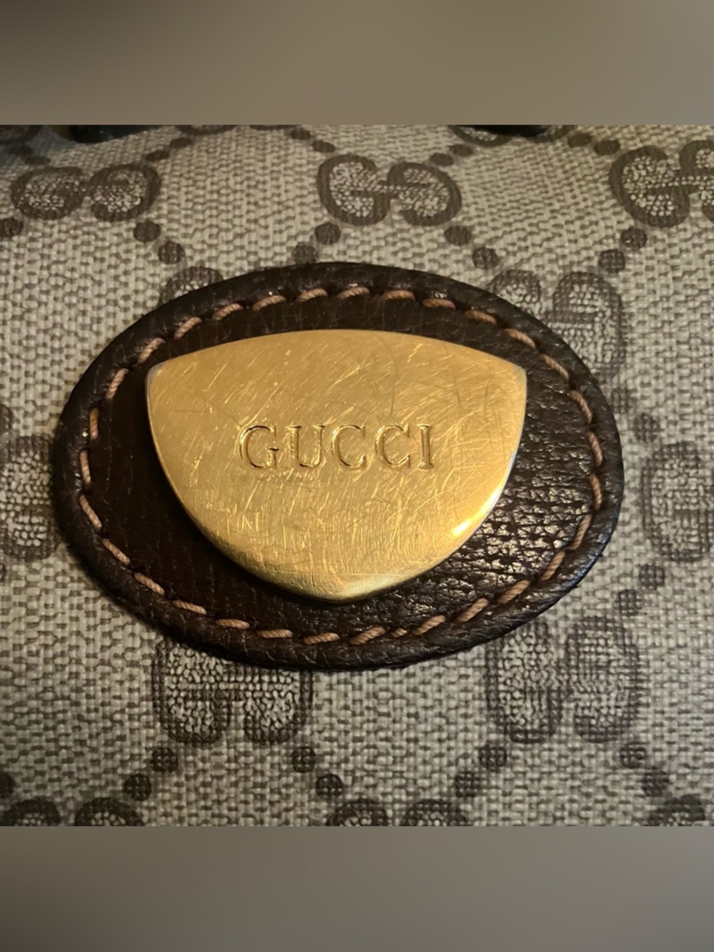 Gucci Vintage supreme monogram half moon shoulder bag - Picture 9 of 10